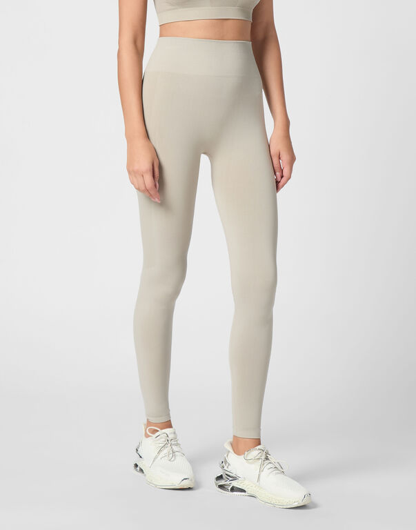 Plein Sport Seamless Sport Leggings Logo Dark Grey