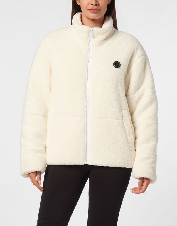 Plein Sport Sherpa Puffered Jacket White