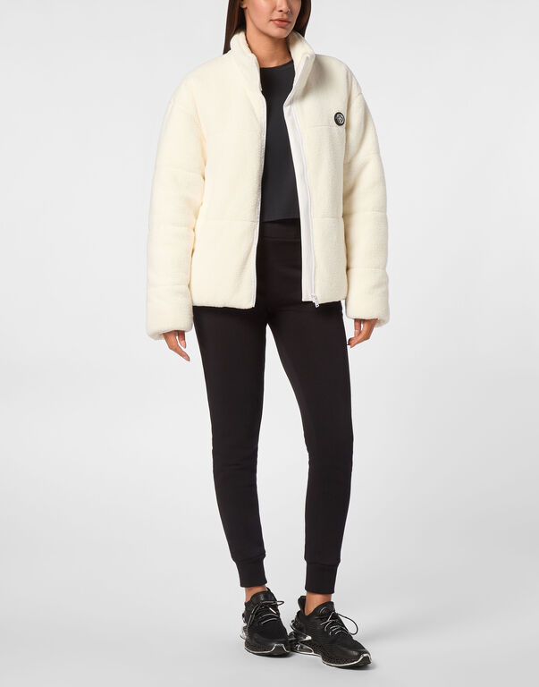Plein Sport Sherpa Puffered Jacket White