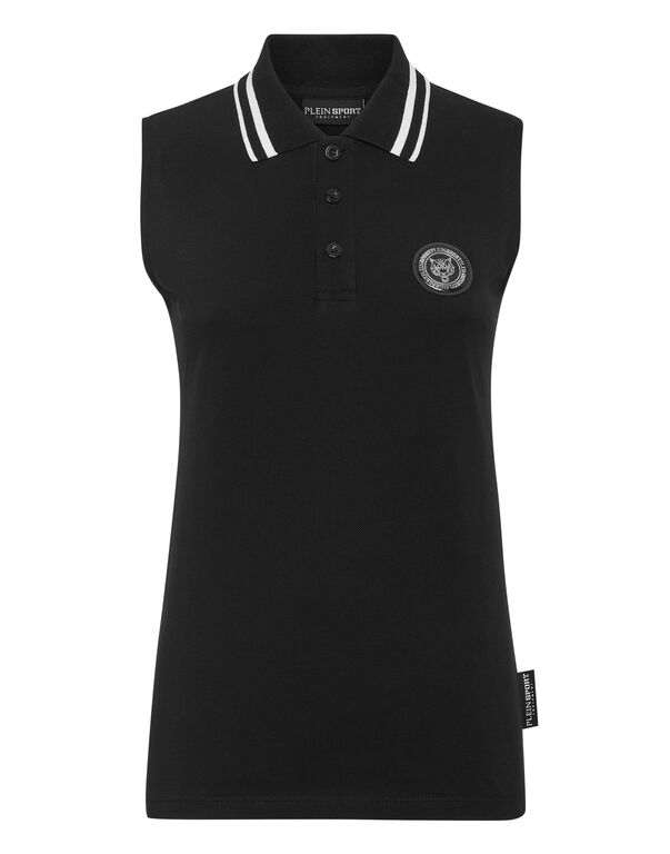 plein sport Sleeveless Polo Statement black