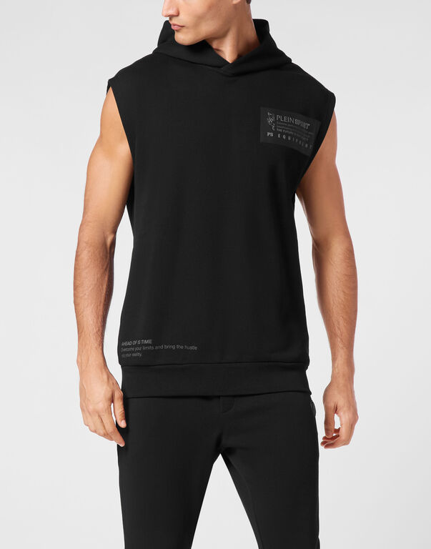 Plein Sport Sleeveless Sweatshirt Black / Black