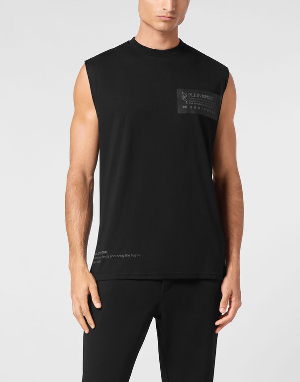 Plein Sport Sleeveless T-shirt Black / Black