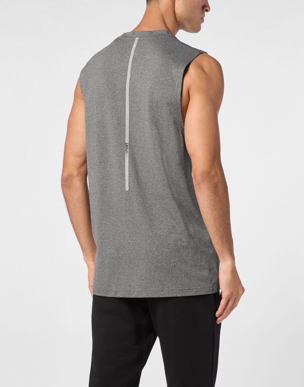 Plein Sport Sleeveless T-shirt Round Neck SS Black