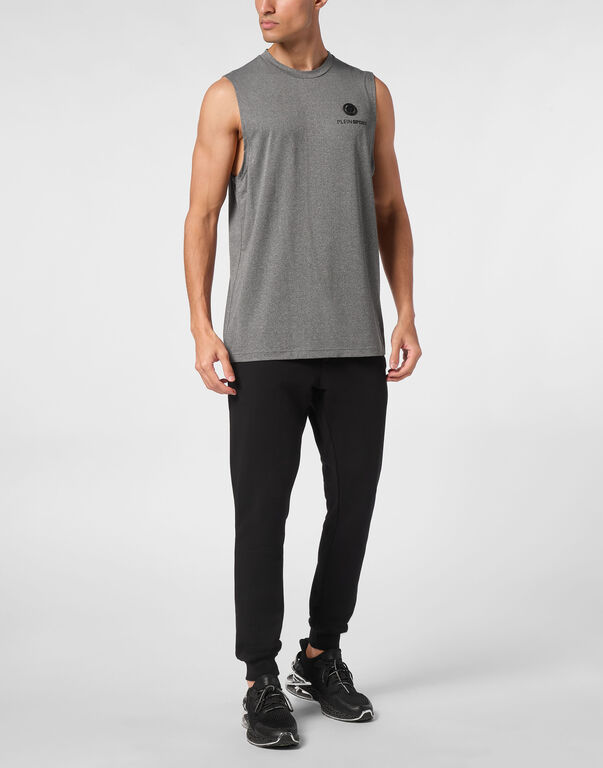 Plein Sport Sleeveless T-shirt Round Neck SS Black
