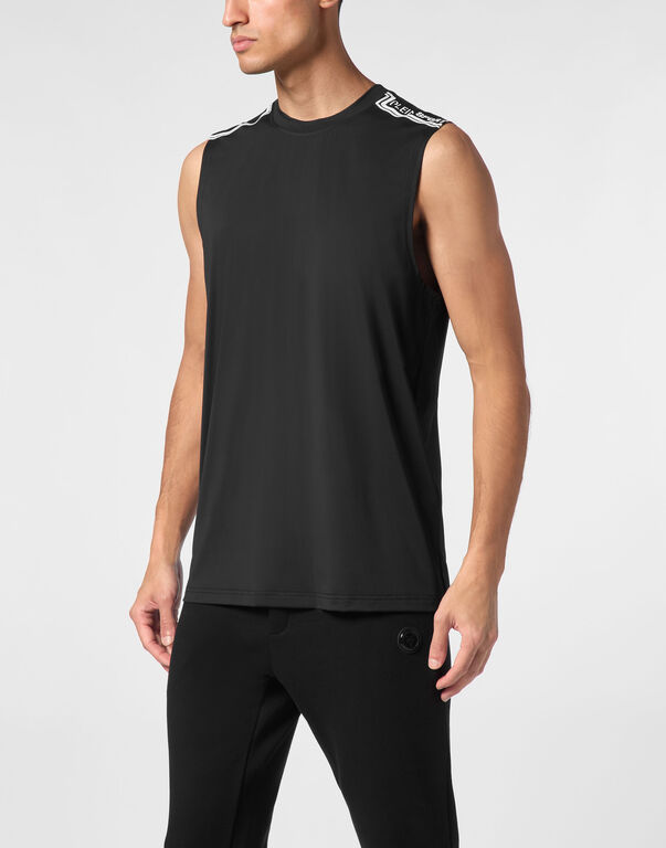 Plein Sport Sleeveless T-shirt Round Neck SS Black