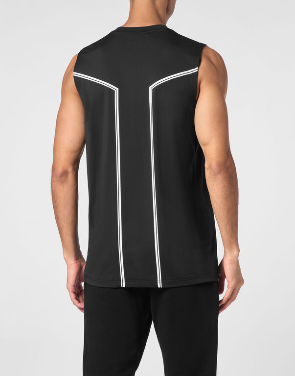 Plein Sport Sleeveless T-shirt Round Neck SS Black