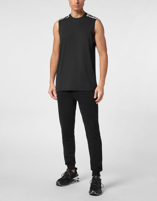 Plein Sport Sleeveless T-shirt Round Neck SS Black