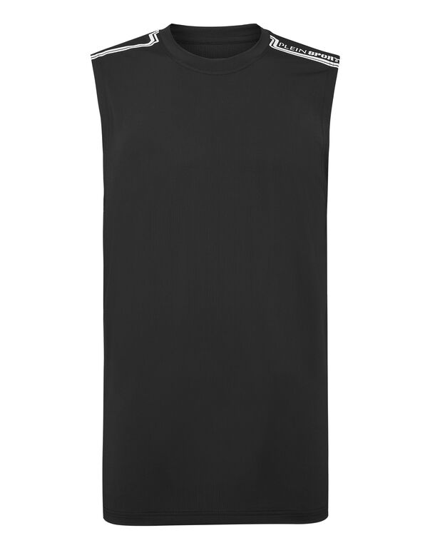 plein sport Sleeveless T-shirt Round Neck SS black
