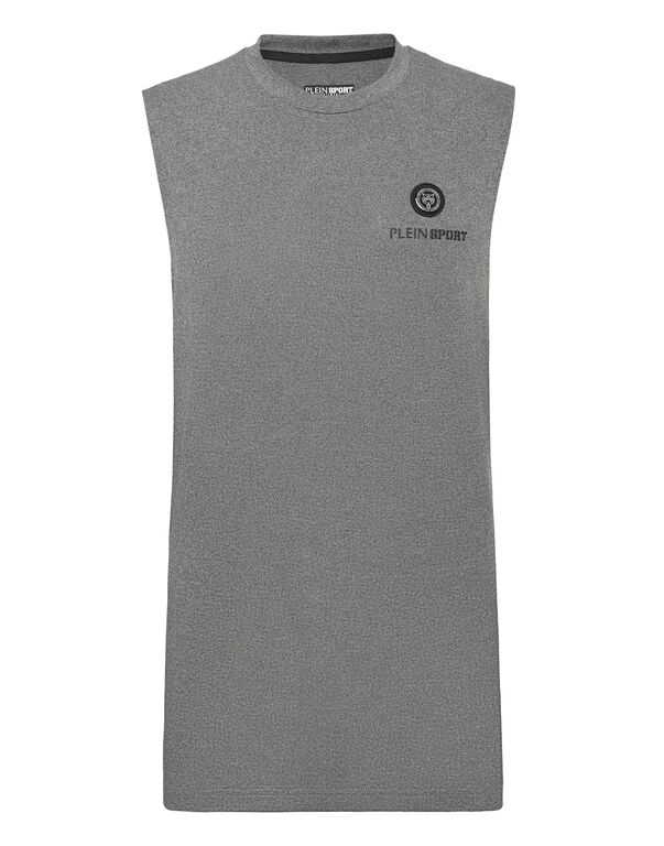 plein sport Sleeveless T-shirt Round Neck SS black