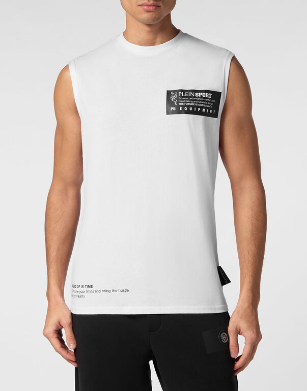 Plein Sport Sleeveless T-shirt White / Black