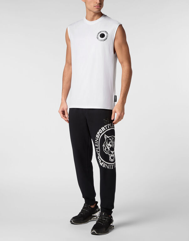Plein Sport SLEEVELESS T-shirt White / Black