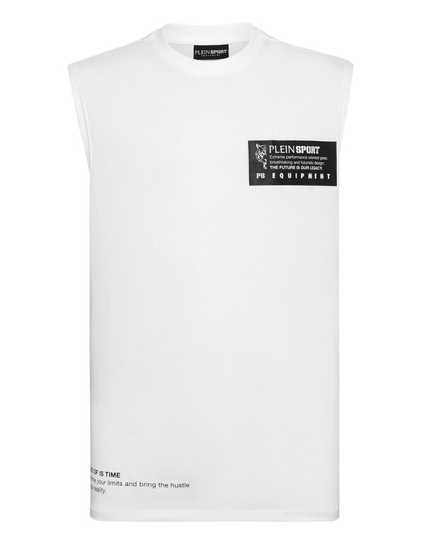 plein sport Sleeveless T-shirt white / black