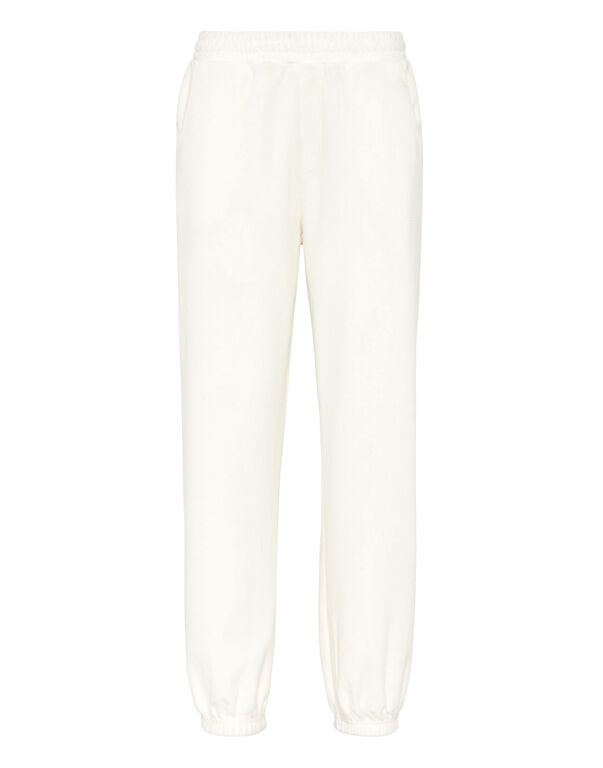 plein sport Sponge Jogger Pants Off White