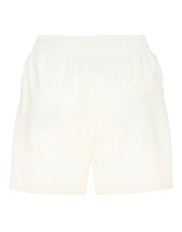 Plein Sport Sponge Jogging Short Pants Off White