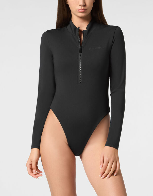 Plein Sport Sport Body Suit LS Black