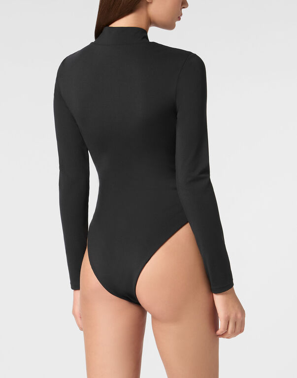 Plein Sport Sport Body Suit LS Black