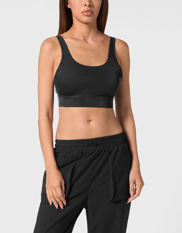 Plein Sport Sport Bra Scratch Black
