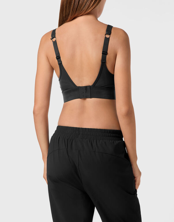 Plein Sport Sport Bra Scratch Black