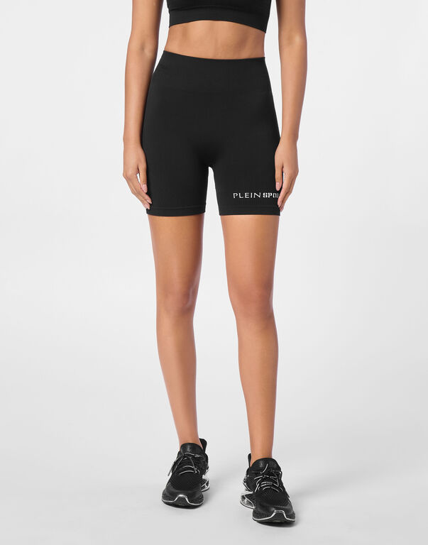 Plein Sport Sport Short Leggings Black