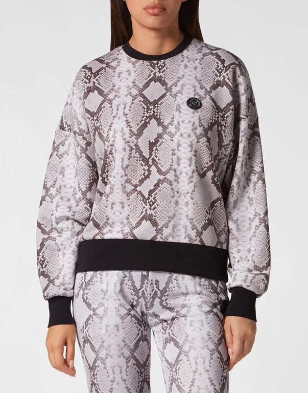 Plein Sport Sweatshirt LS Pitone Grey