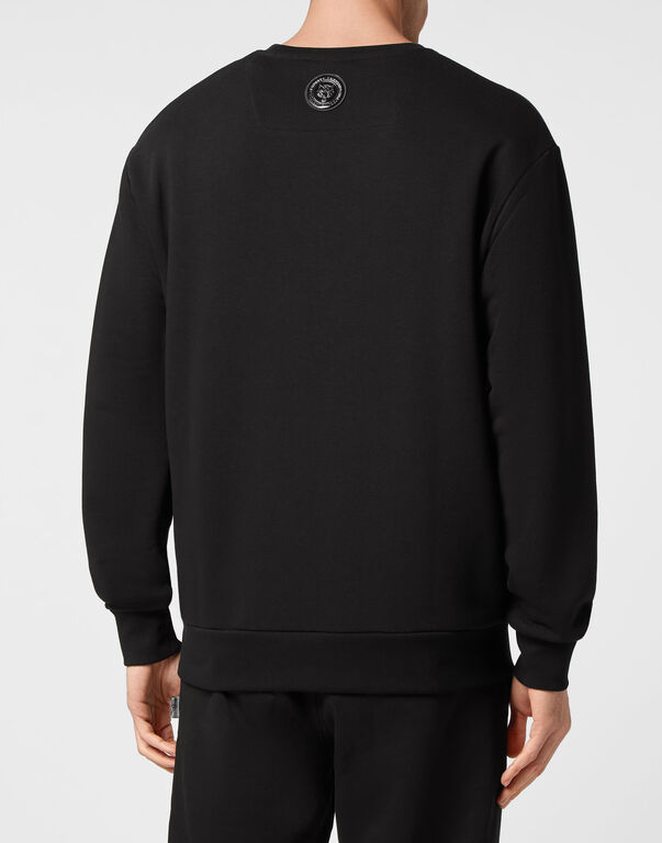 Plein Sport Sweatshirt LS Scratch Black/silver
