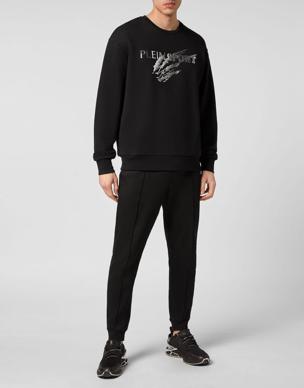 Plein Sport Sweatshirt LS Scratch Black/silver