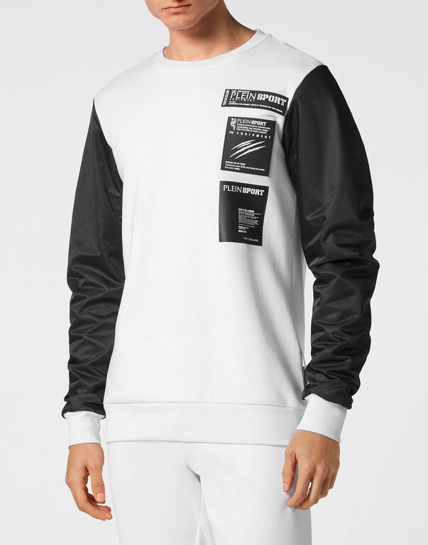 Plein Sport Sweatshirt LS Scratch White
