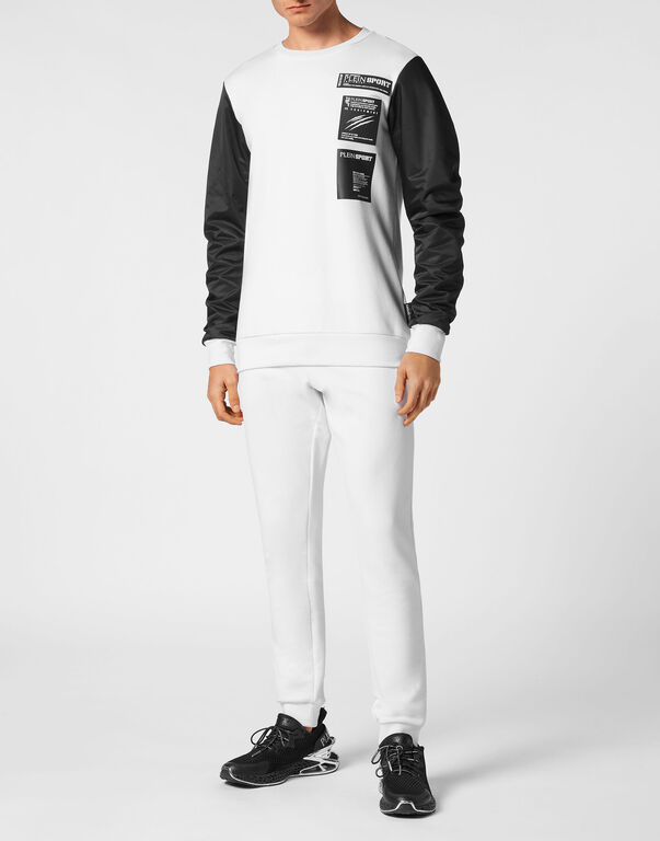Plein Sport Sweatshirt LS Scratch White