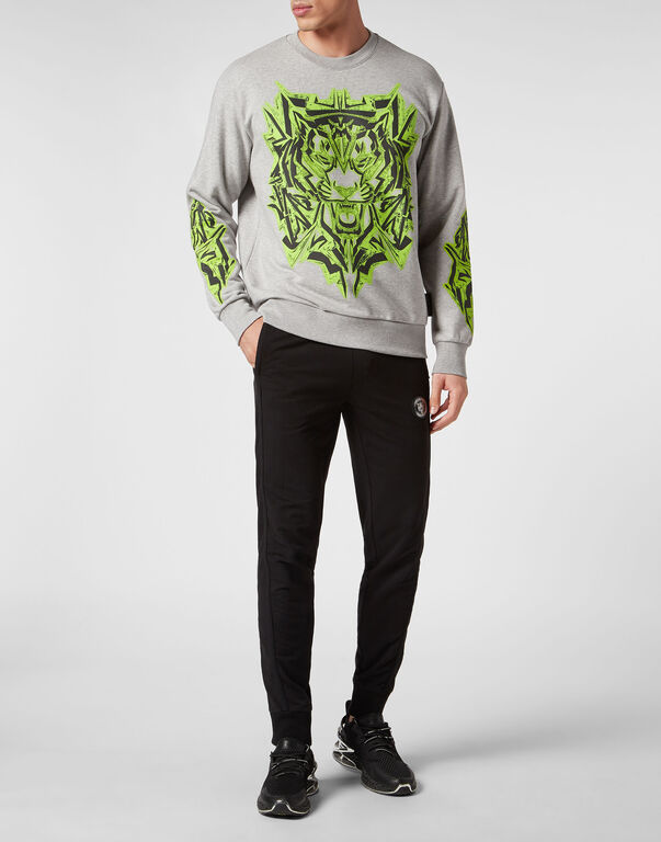 Plein Sport Sweatshirt LS Thunder Tiger Grey