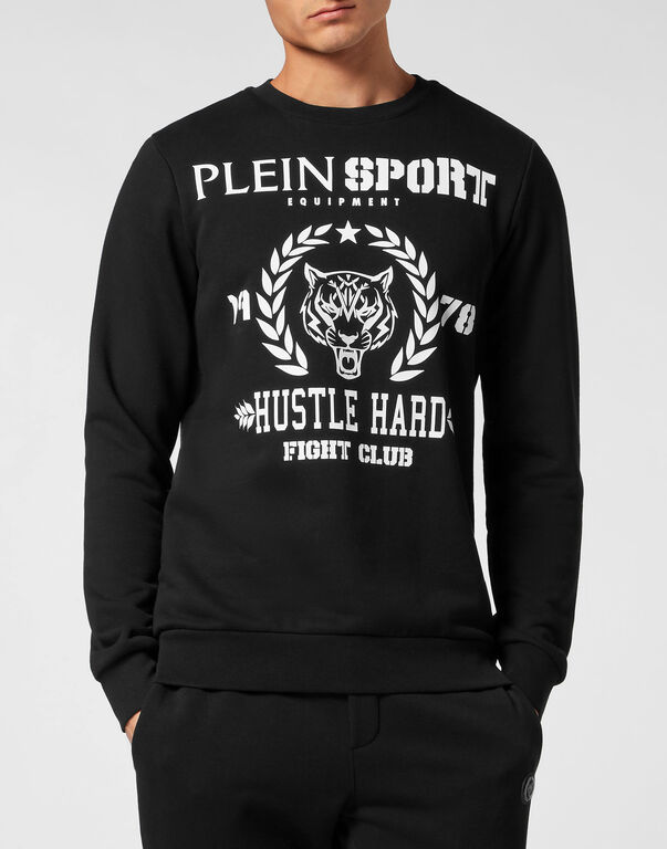 Plein Sport Sweatshirt LS Tiger Black / White