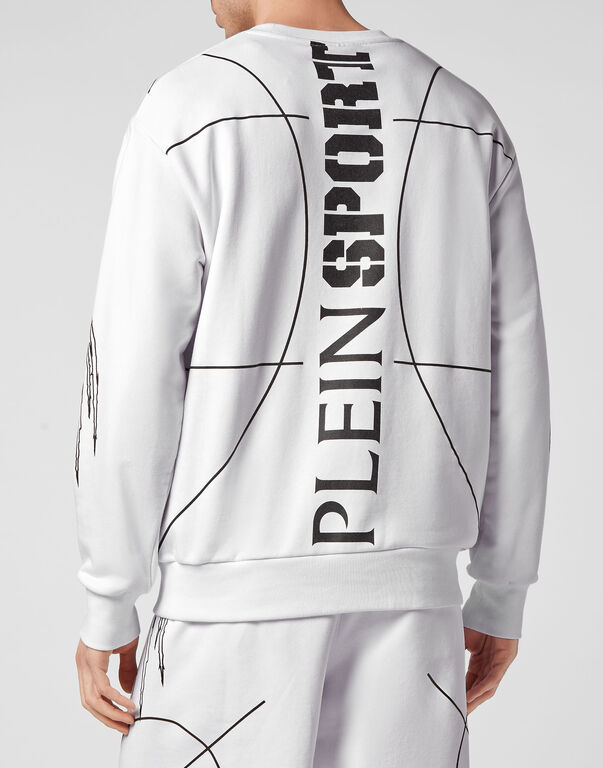 Plein Sport Sweatshirt LS Tiger White / Black