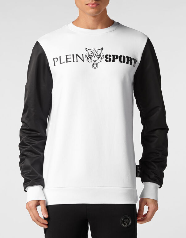 Plein Sport Sweatshirt LS Tiger White / Black