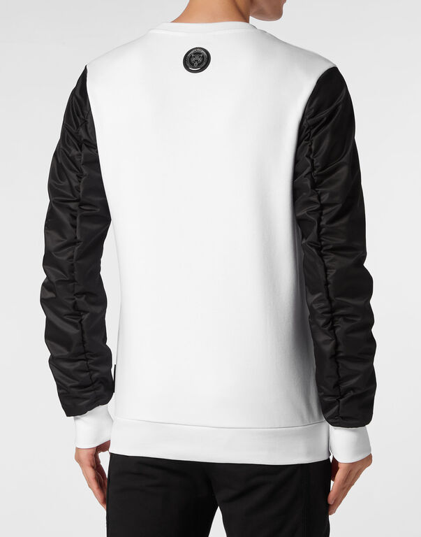 Plein Sport Sweatshirt LS Tiger White / Black