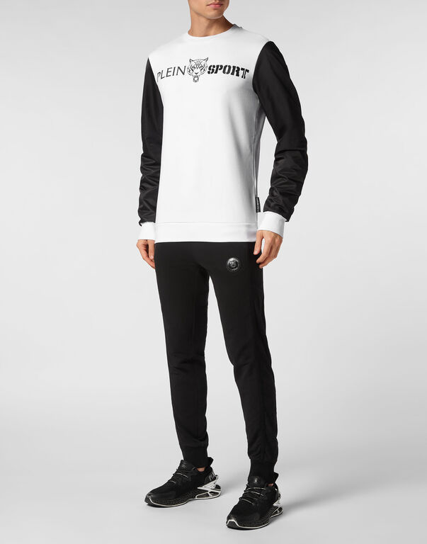 Plein Sport Sweatshirt LS Tiger White / Black