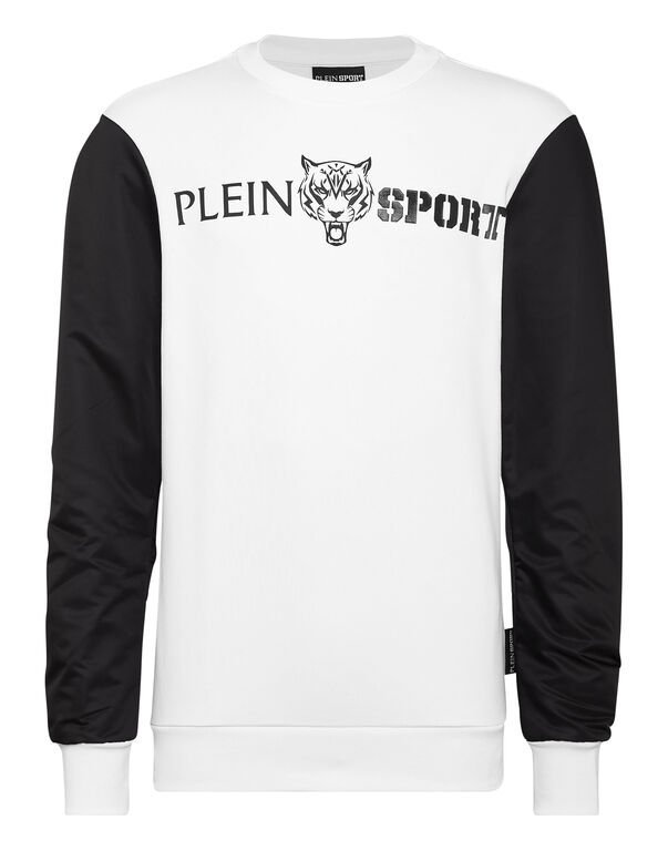 plein sport Sweatshirt LS Tiger white / black