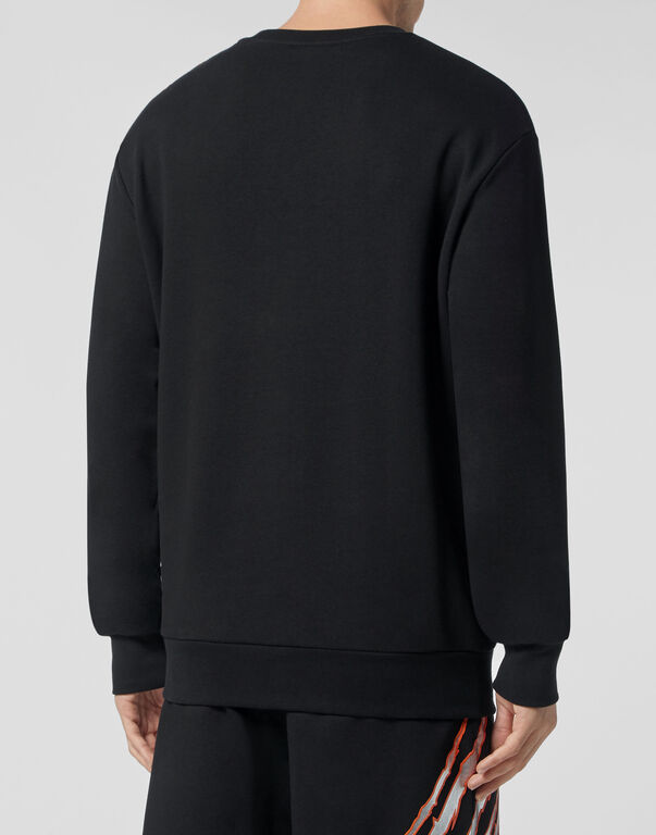 Plein Sport Sweatshirt Scratch Black/silver