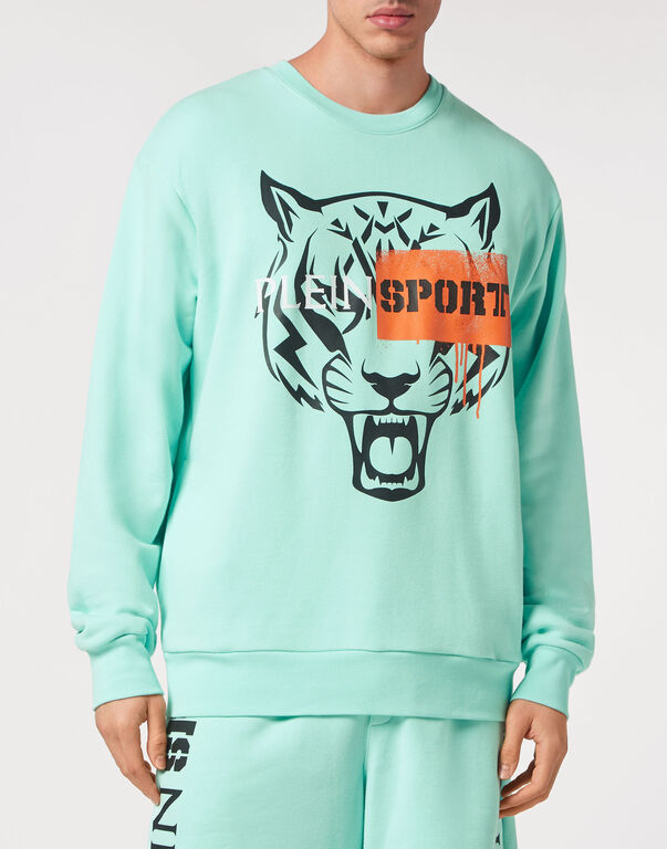 Plein Sport Sweatshirt Tiger Mint Green