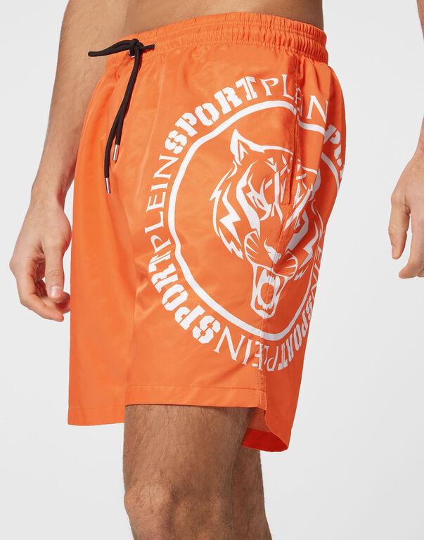 Plein Sport Swim-Trunks Carbon Tiger Orange