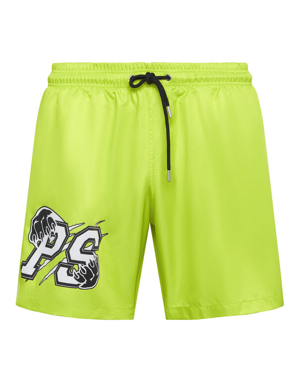 plein sport Swim-Trunks green fluo