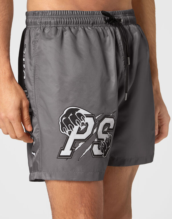 Plein Sport Swim-Trunks Grey