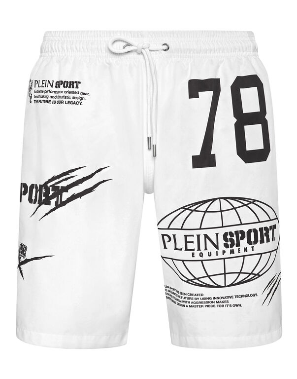 plein sport Swim-Trunks Multilogo white