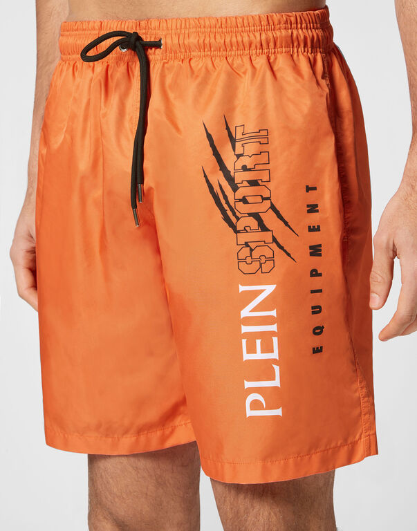 Plein Sport Swim-Trunks Scratch Orange