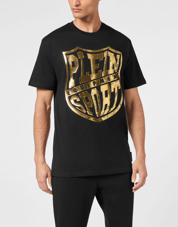 Plein Sport T-shirt Round Neck Black / Gold