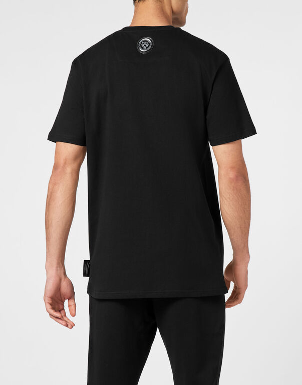 Plein Sport T-shirt Round Neck Black / Gold