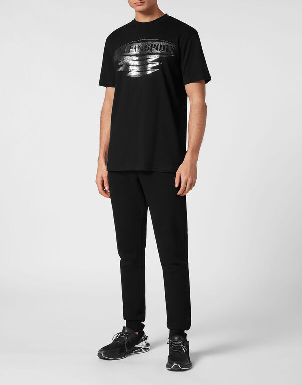 Plein Sport T-shirt Round Neck Black/silver