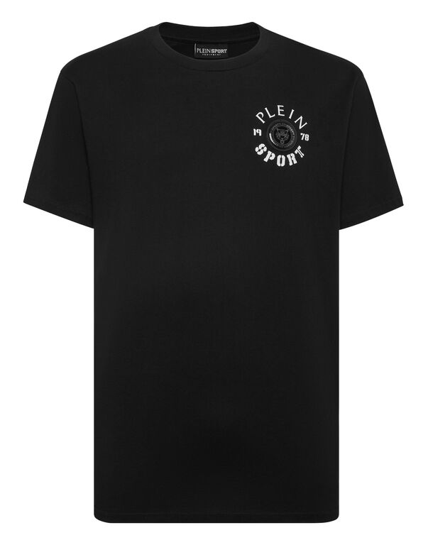 plein sport T-shirt Round Neck black / white