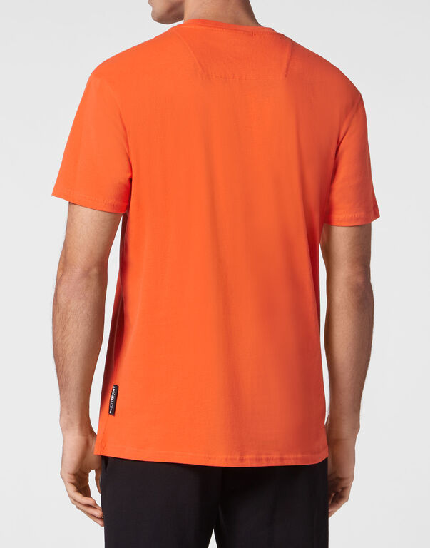 Plein Sport T-shirt Round Neck Carbon Tiger Orange