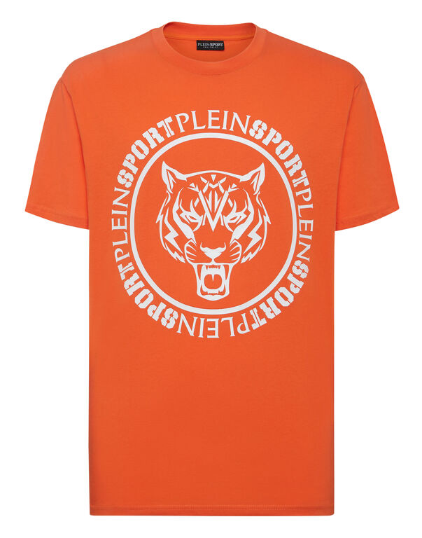plein sport T-shirt Round Neck Carbon Tiger orange