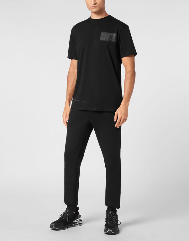 Plein Sport T-shirt Round Neck LS Black / Black
