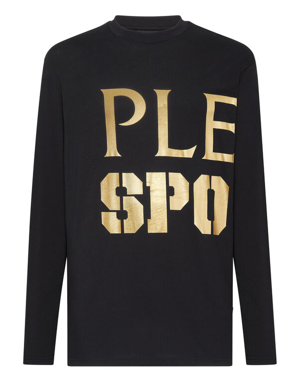 plein sport T-shirt Round Neck LS black / gold